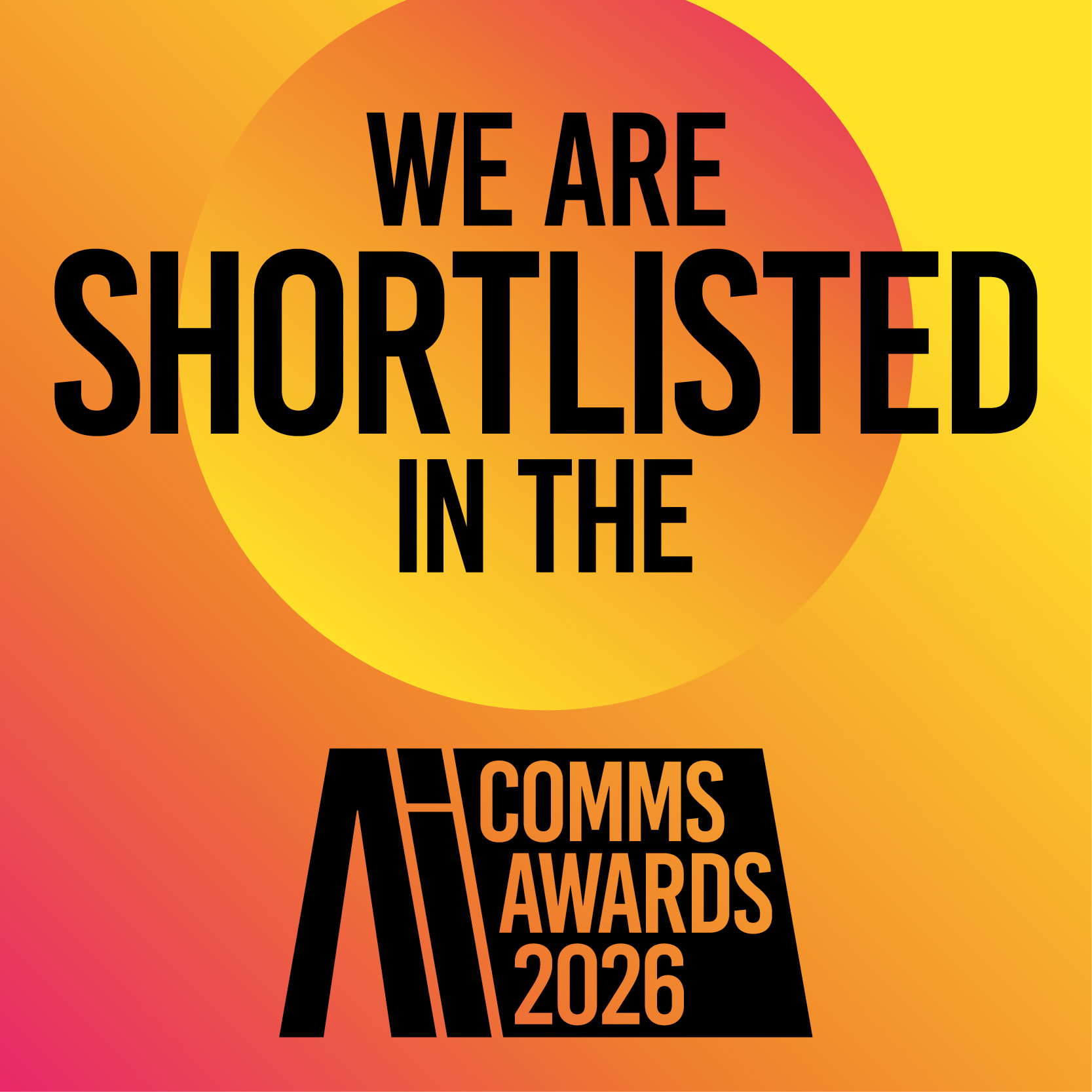 We are shortlisted in the AI Comms Awards 2026
